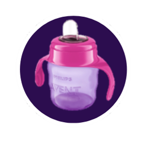 O copo Philips Avent &eacute; &agrave; prova de vazamentos